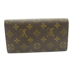 Louis Vuitton LOUIS VUITTON Pochette Porto Monnaie Credit Bi-fold long wallet Wallet Coated canvas Monogram Men's Women's Brown M61725