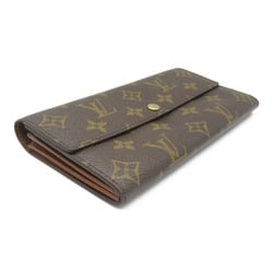 Louis Vuitton LOUIS VUITTON Pochette Porto Monnaie Credit Bi-fold long wallet Wallet Coated canvas Monogram Men's Women's Brown M61725