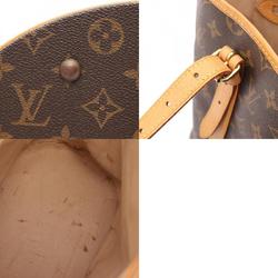 Louis Vuitton LOUIS VUITTON Bucket GM Monogram Shoulder Bag Coated Canvas Leather Women's Brown M42236