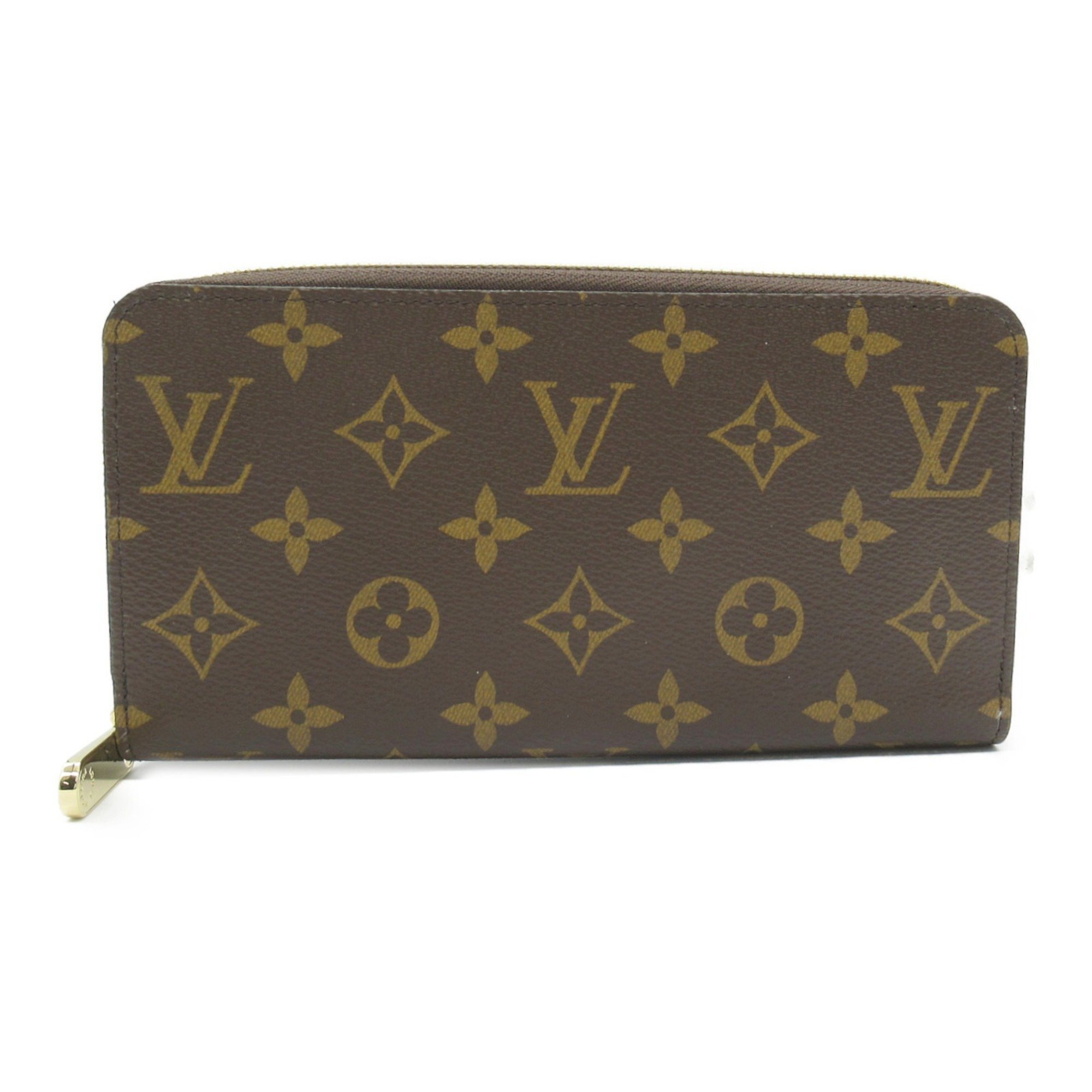 Louis Vuitton LOUIS VUITTON Zippy Wallet Round Long Coated Canvas Monogram Men Women Brown M42616