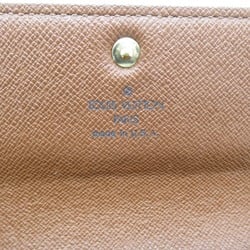 Louis Vuitton LOUIS VUITTON Pochette Porto Monnaie Credit Bi-fold Long Wallet Coated Canvas Monogram Men's Women's Brown M61725