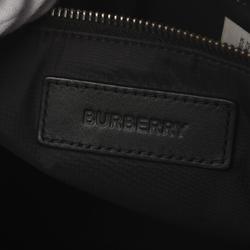 Burberry ECONYL Tote Bag, Nylon, Leather, Men's, Women's, Black, 8026233