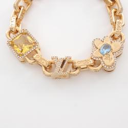 LOUIS VUITTON Paradise Stone Bracelet GP (Gold Plated) Rhinestone Women's Gold Multicolor M1594M