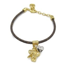 Louis Vuitton LOUIS VUITTON Bracelet Vivienne Coated Canvas Monogram Ladies Gold Silver M8424Z