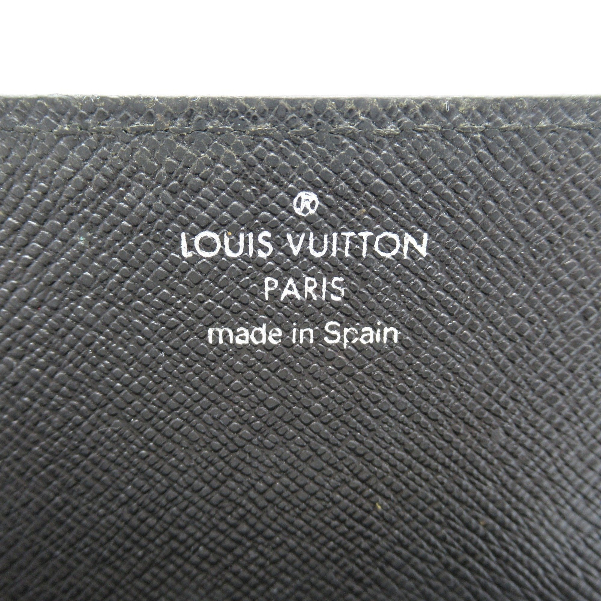 Louis Vuitton Envelope Carte de Visite Business Card Holder Leather Taiga Men's Black M30922