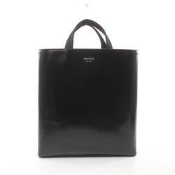 PRADA Tote Bag Leather Men's Black 2VG113