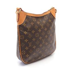 Louis Vuitton Odeon PM Monogram Shoulder Bag, Coated Canvas, Leather, Women's, Brown, M56390