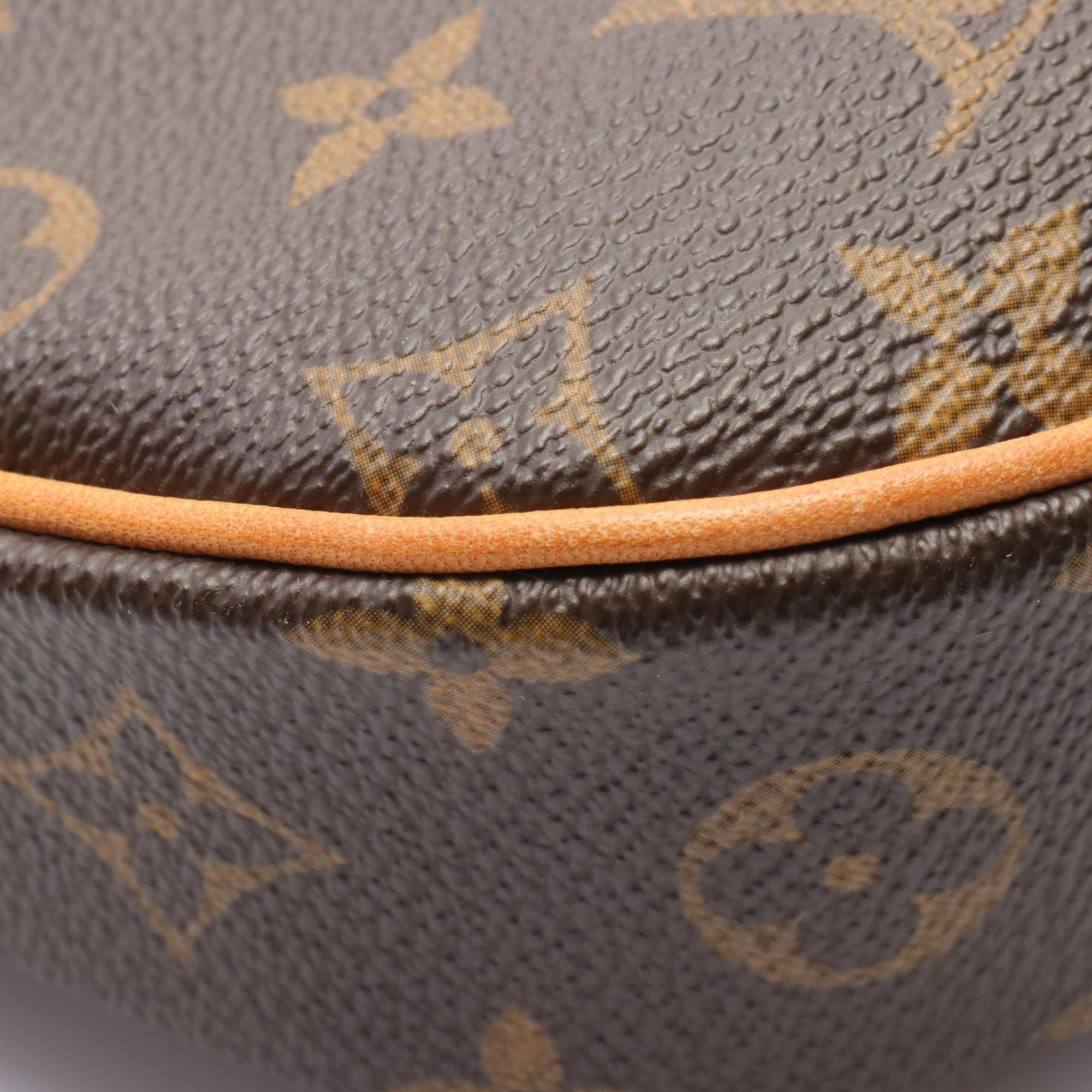 Louis Vuitton Odeon PM Monogram Shoulder Bag, Coated Canvas, Leather, Women's, Brown, M56390