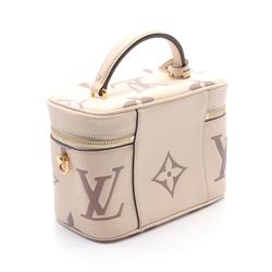 LOUIS VUITTON Vanity PM Bicolor Handbag Bag Coated Canvas Leather Monogram Empreinte Women's Beige Brown M45599