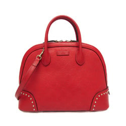 Gucci Bright Diamante 384688 Women's Leather Handbag,Shoulder Bag Red Color