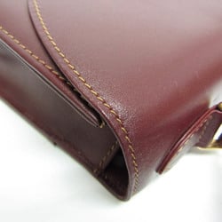 Cartier Must Women's Leather Handbag Bordeaux