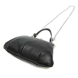 Vivienne Westwood Emma Frame Purse Bag Women's Leather Shoulder Bag Black