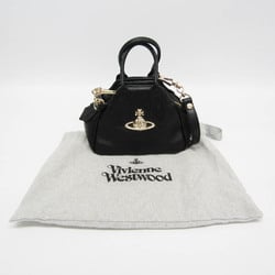 Vivienne Westwood YASMINE Mini Shoulder Bag 45030009 Women's Faux Leather Shoulder Bag Black