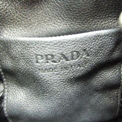 Prada Bucket Bag 1BE018 Women's Vitello Daino Handbag,Shoulder Bag Nero