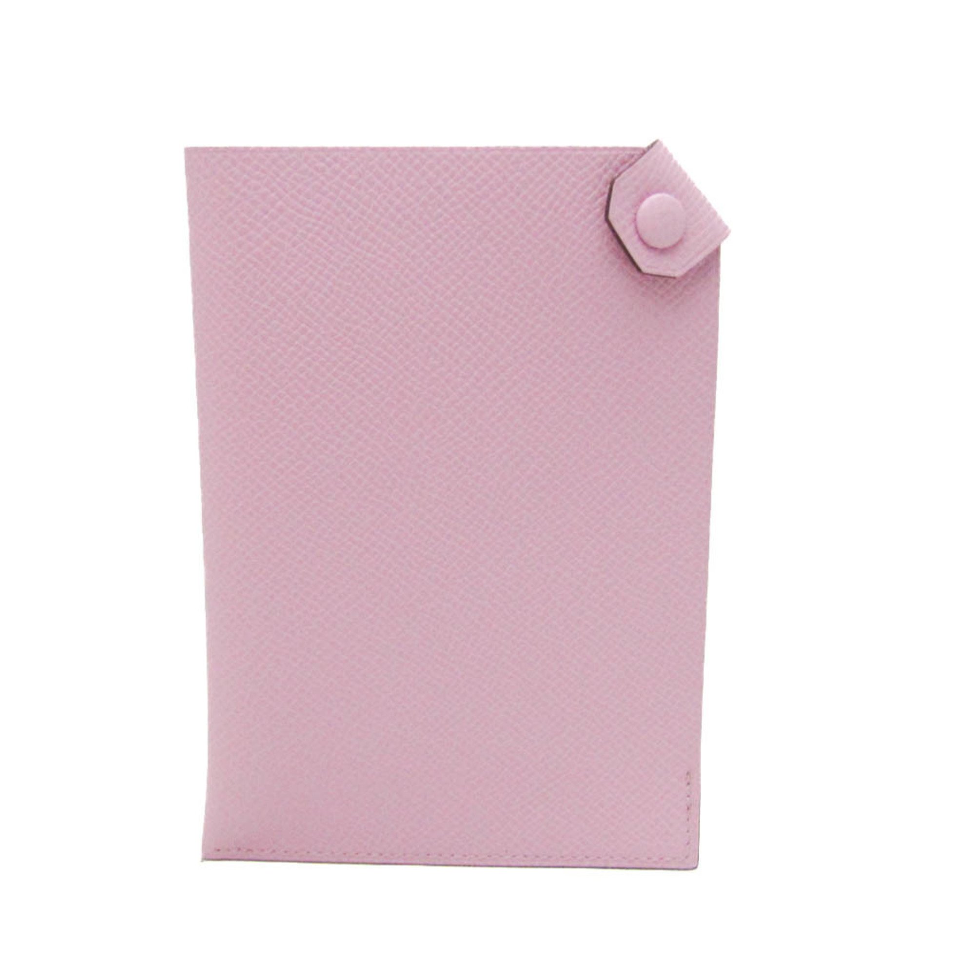 Hermes Tarmac PM Epsom Leather Passport Cover Pink