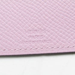 Hermes Tarmac PM Epsom Leather Passport Cover Pink