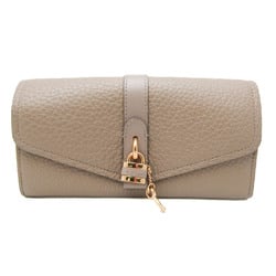 Chloé ABY 01-20-99-65 Women's Leather Long Wallet (bi-fold) Gray