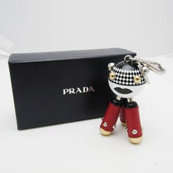 Prada Metal Keyring Charm Black,Red Color,White Pradamalia Disco TRICK ROBOT 1TR058