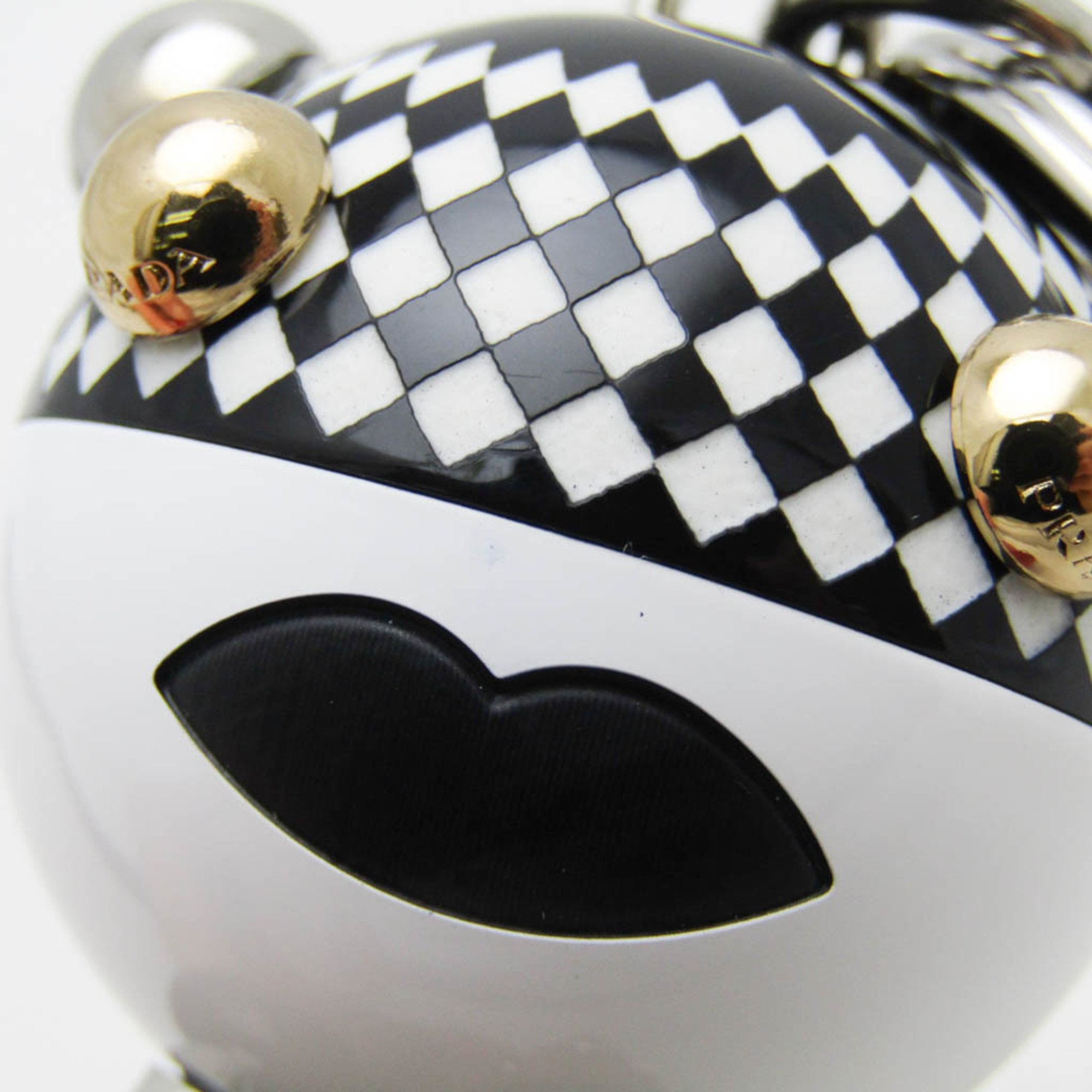 Prada Metal Keyring Charm Black,Red Color,White Pradamalia Disco TRICK ROBOT 1TR058