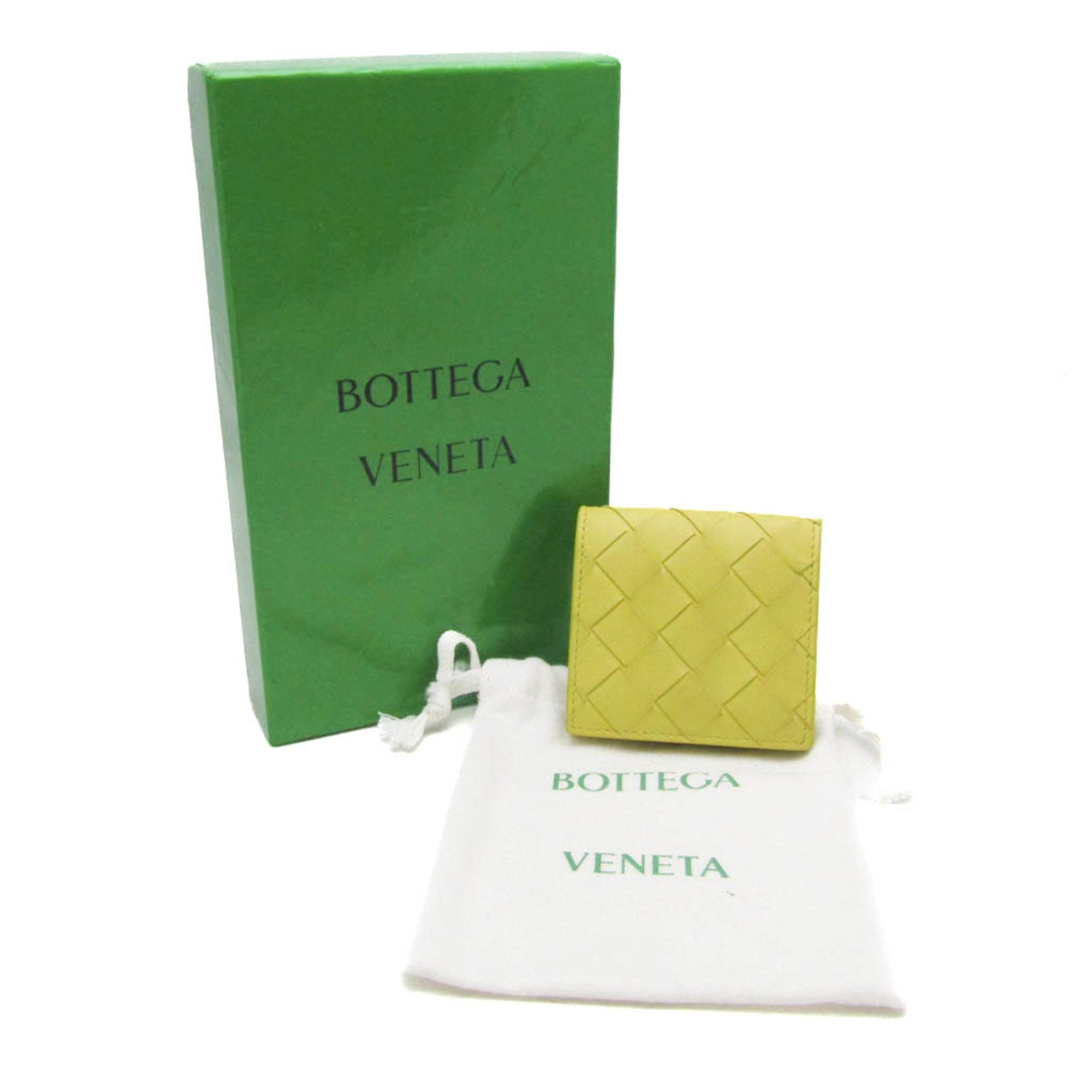 Bottega Veneta Intrecciato Women,Men Leather Coin Purse/coin Case Light Green