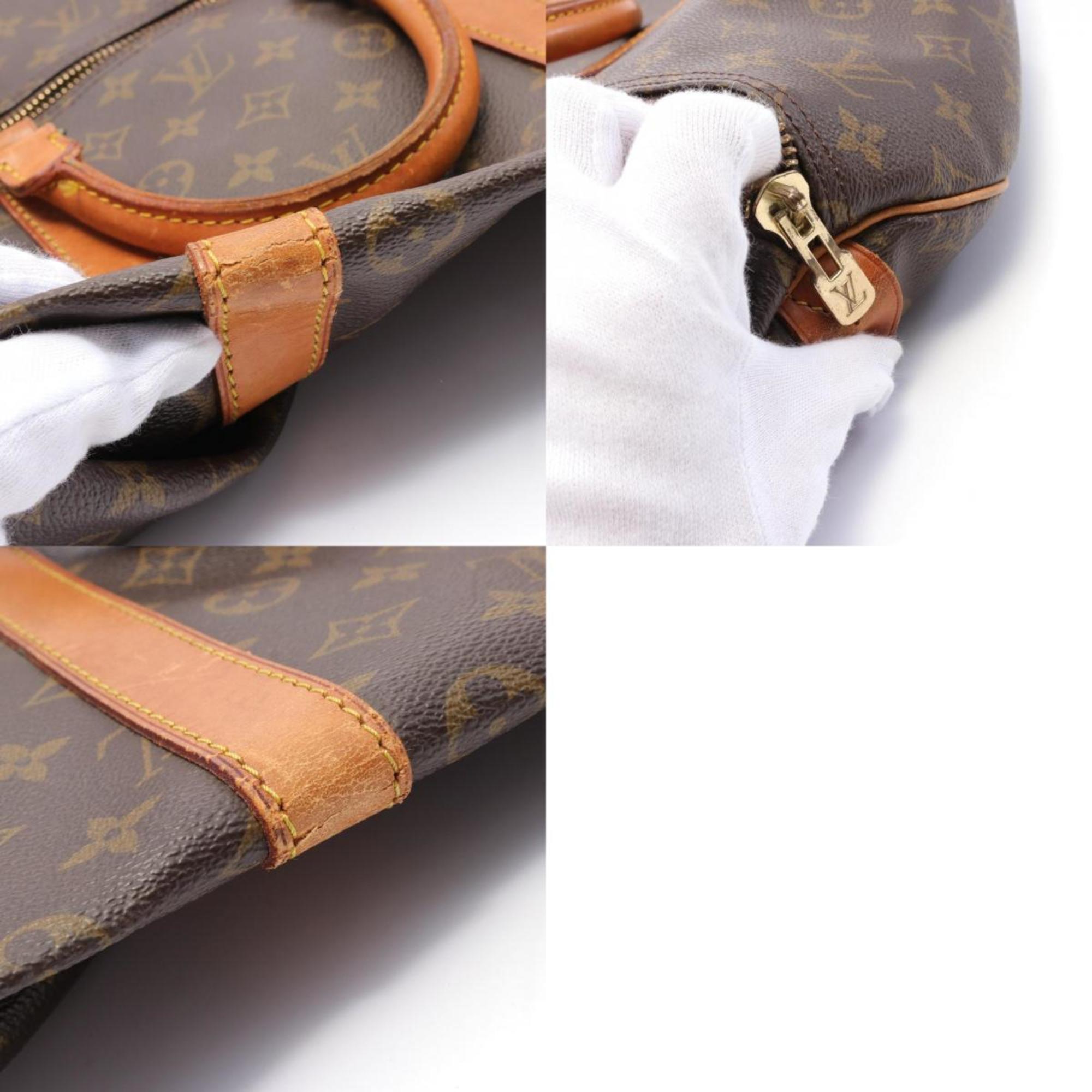 Louis Vuitton Keepall Bandouliere 55 Monogram Boston Bag, Coated Canvas, Leather, Men's, Women's, Brown, M41414