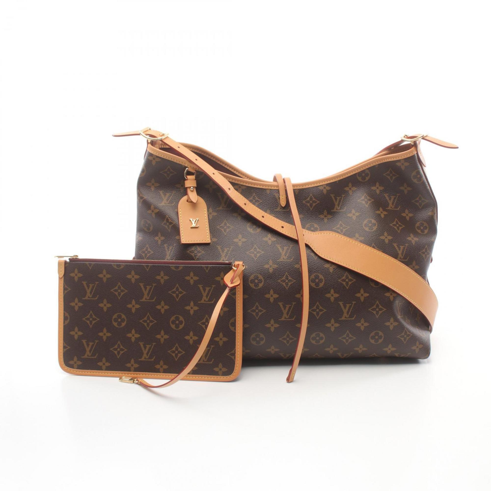 Louis Vuitton LOUIS VUITTON Carryall NM MM Monogram Shoulder Bag Coated Canvas Leather Women's Brown M46197