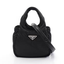 PRADA Soft Re-Nylon Padded Bag Handbag Nylon Women's Black 1BA359OVMRCCJF000