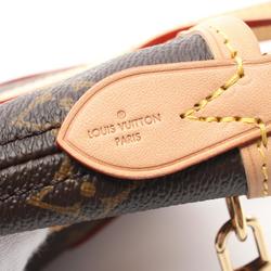 Louis Vuitton Neverfull BB Monogram Beige Handbag Bag Coated Canvas Leather Women's Brown M46705