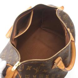 Louis Vuitton Speedy 35 Handbag Bag Coated Canvas Leather Monogram Women's Brown M41524