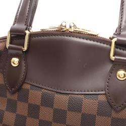 Louis Vuitton Verona PM Damier Ebene Shoulder Bag, Coated Canvas, Leather, Women's, Brown, N41117