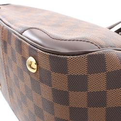 Louis Vuitton Verona PM Damier Ebene Shoulder Bag, Coated Canvas, Leather, Women's, Brown, N41117