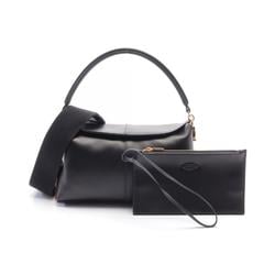 Tod's T-Case Handbag Bag Leather Women's Black XBWTSTI0100XPRB999