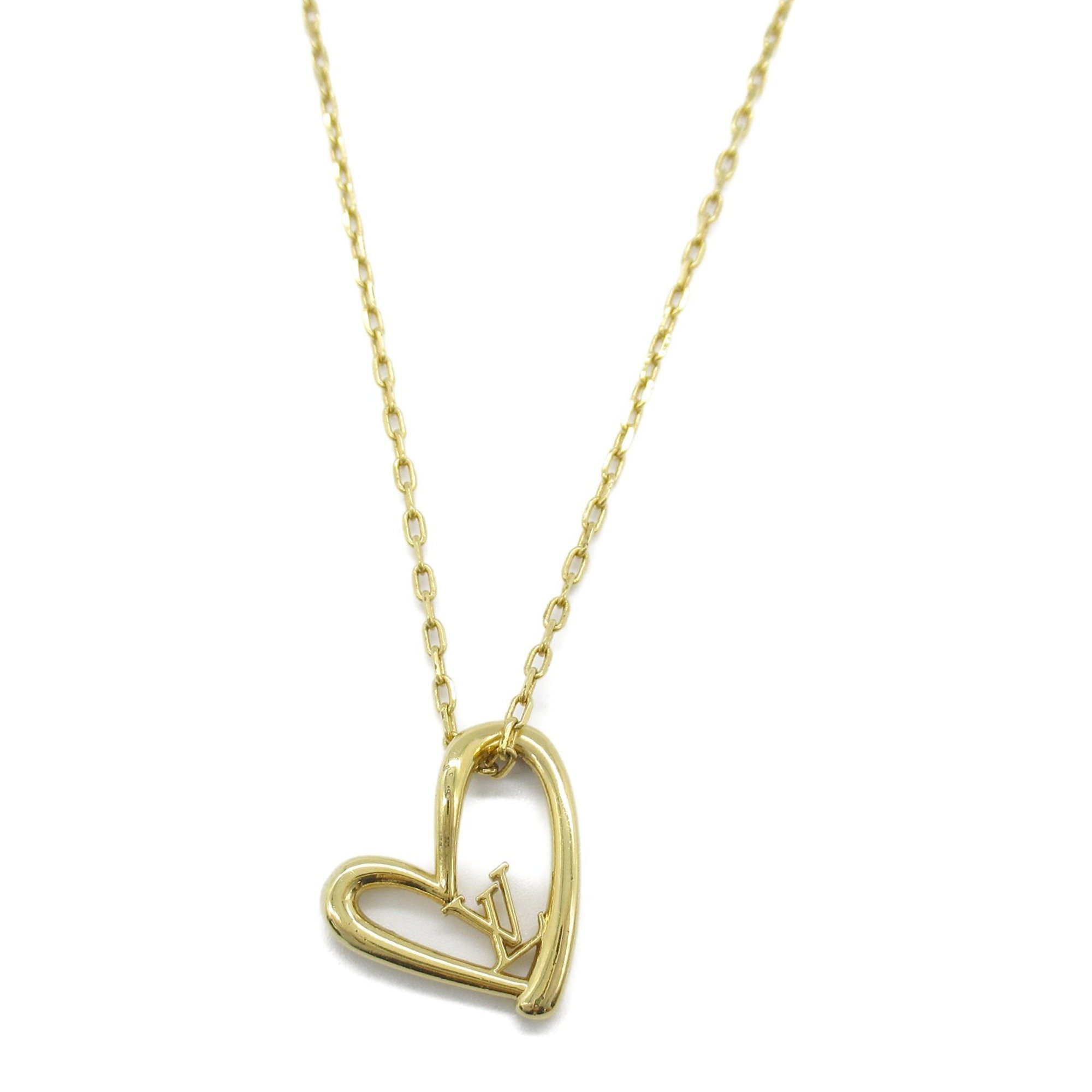 Louis Vuitton LOUIS VUITTON Collier Heart Fall in Love Necklace GP (Gold Plated) Women's Gold M00465