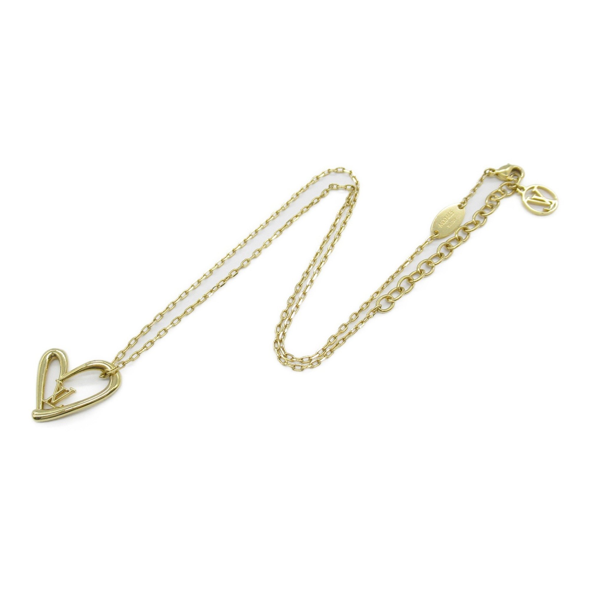 Louis Vuitton LOUIS VUITTON Collier Heart Fall in Love Necklace GP (Gold Plated) Women's Gold M00465