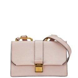 Miu Miu Miu Madras Shoulder Bag Pink Leather Women's MIUMIU