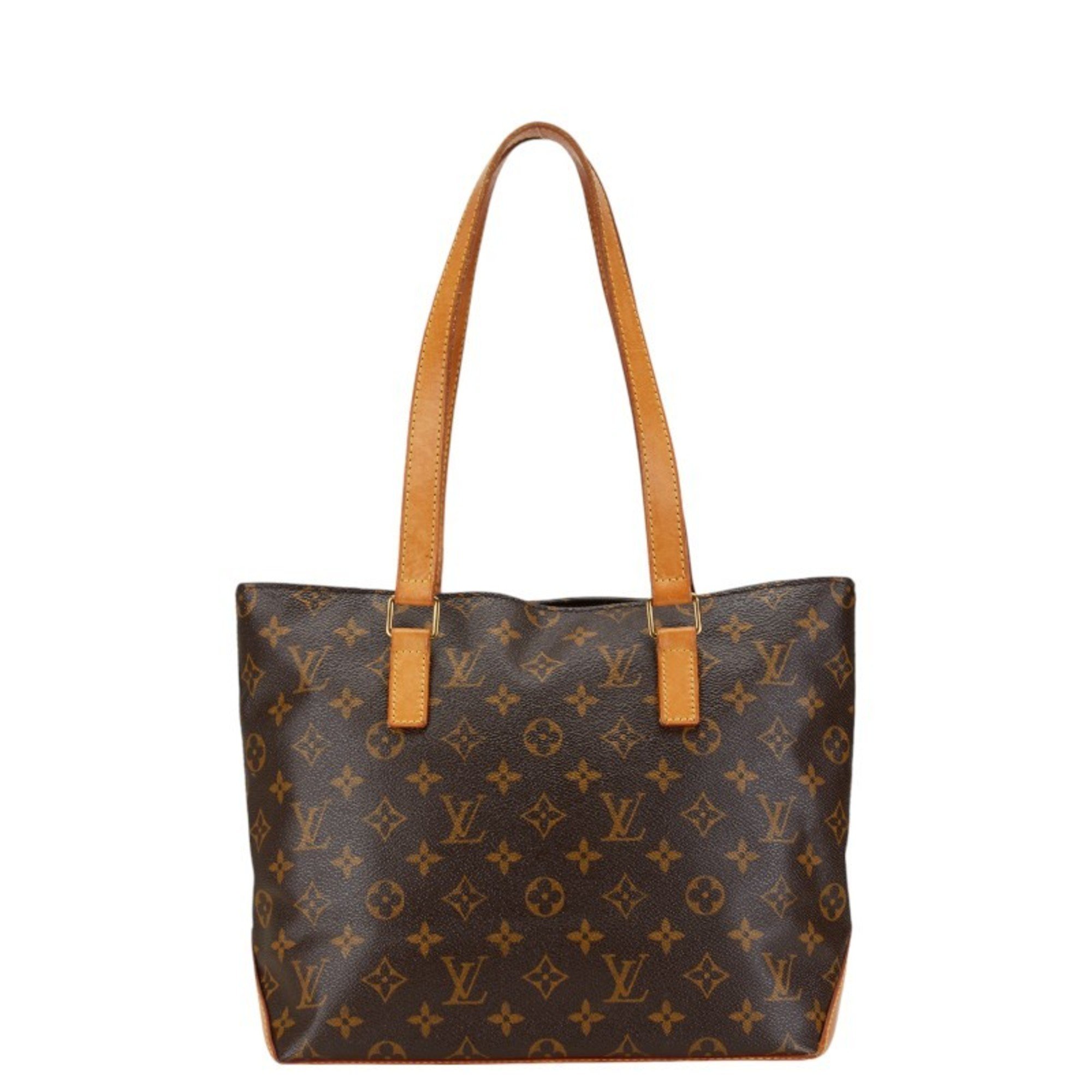 Louis Vuitton Monogram Cabas Piano Handbag Tote Bag M51148 Brown PVC Leather Women's LOUIS VUITTON