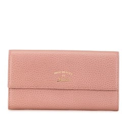 Gucci Swing Continental Wallet Long 354496 Pink Leather Women's GUCCI