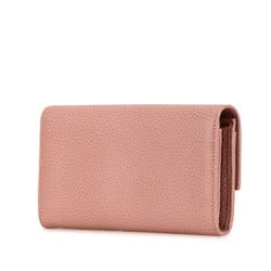 Gucci Swing Continental Wallet Long 354496 Pink Leather Women's GUCCI