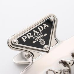 PRADA Triangle Stainless Steel Women's Silver Black 1IF1032BA6F0276