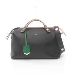 FENDI BY THE WAY MEDIUM Handbag Bag Leather Women's Black Brown Beige 8BL124