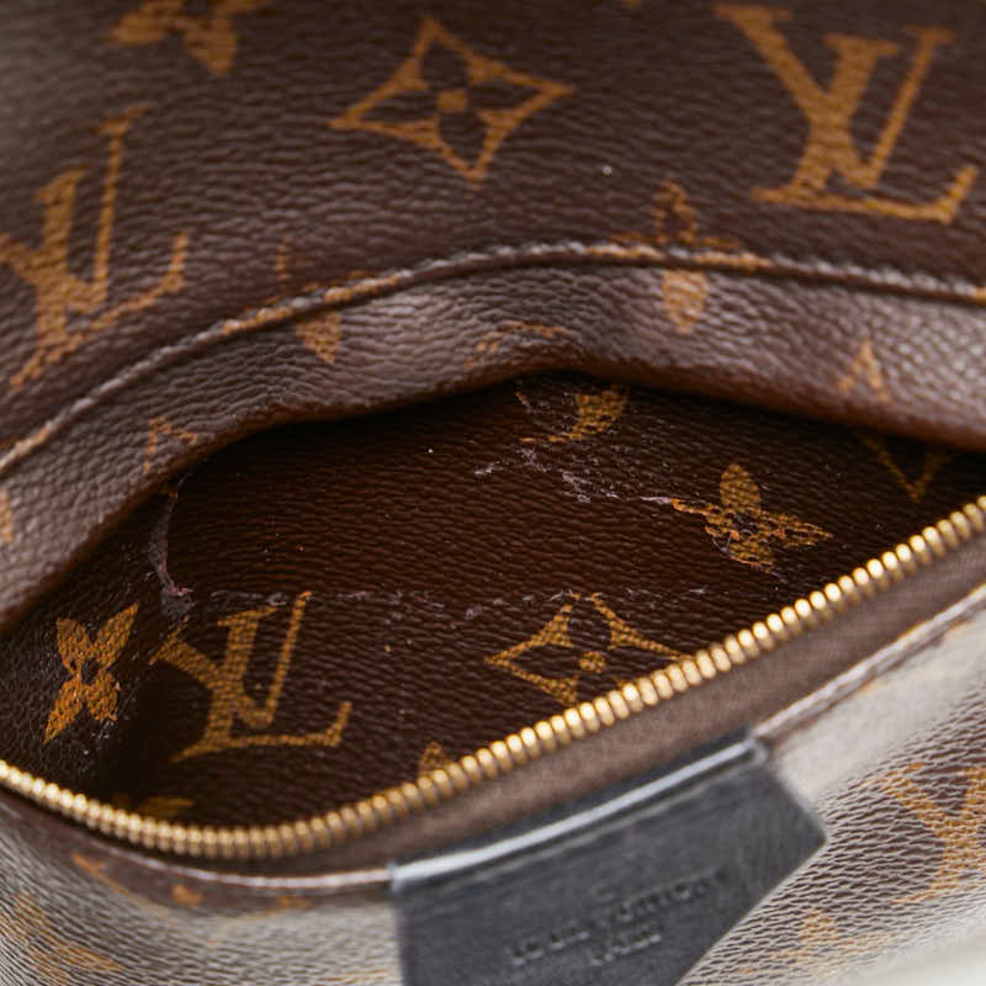 Louis Vuitton Monogram Palm Springs Backpack MINI M44873 Brown PVC Leather Women's LOUIS VUITTON