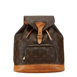 Louis Vuitton Monogram Montsouris MM Backpack M51136 Brown PVC Leather Women's LOUIS VUITTON