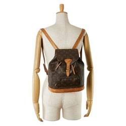 Louis Vuitton Monogram Montsouris MM Backpack M51136 Brown PVC Leather Women's LOUIS VUITTON