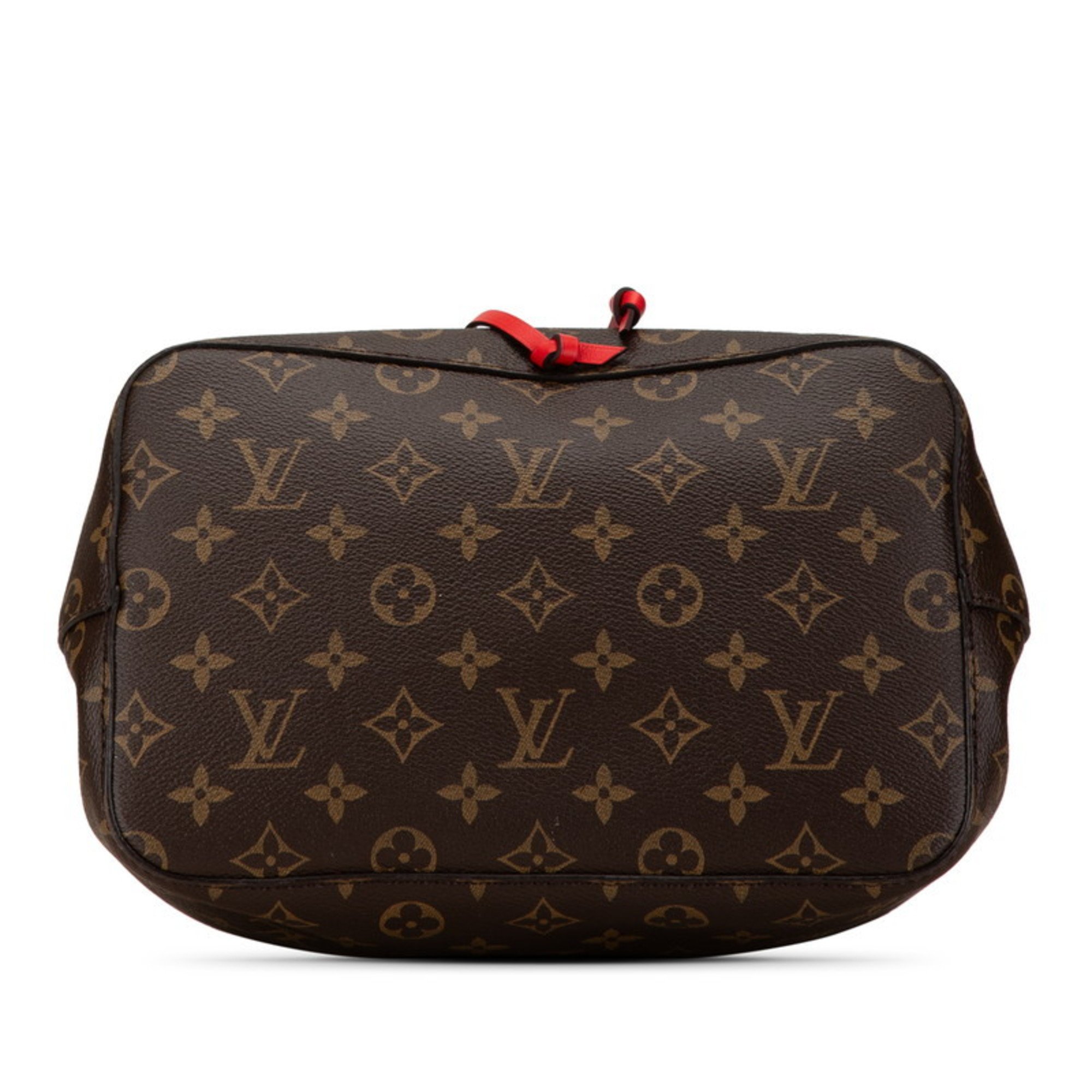 Louis Vuitton Monogram NeoNoe Shoulder Bag M44021 Coquelicot Red Brown PVC Leather Women's LOUIS VUITTON