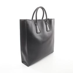 PRADA Tote Bag Leather Men's Black