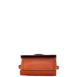 LOEWE Barcelona Handbag Shoulder Bag Orange Leather Women's