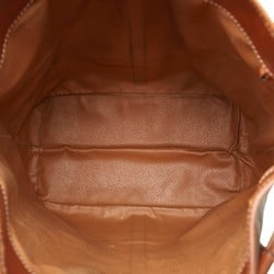 Celine Macadam Shoulder Bag Brown PVC Leather Women's CELINE