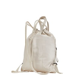 Bottega Veneta Perforated Leggero Backpack Ivory White Leather Women's BOTTEGAVENETA