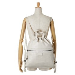 Bottega Veneta Perforated Leggero Backpack Ivory White Leather Women's BOTTEGAVENETA