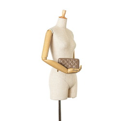 Louis Vuitton Monogram Embossed Zippy Wallet Long M81511 Taupe Beige Lambskin Women's LOUIS VUITTON